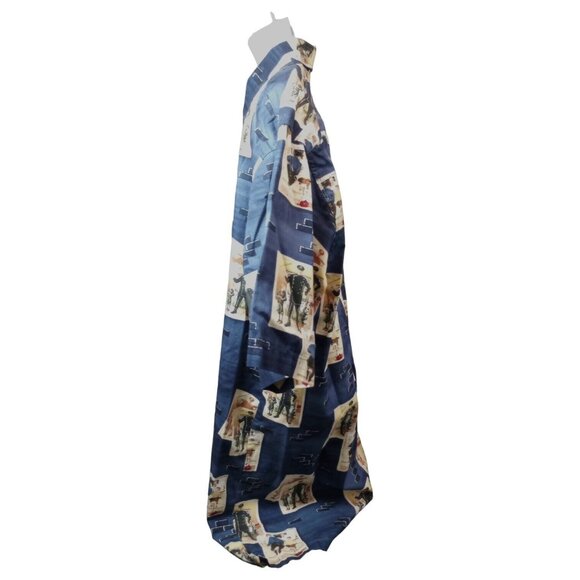 VTG Saturday Evening Post Shirt Mens XLT 17/17.5 Button Up Cotton Police Novelty - Picture 5 of 12